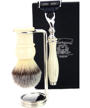 Premium Men's Shaving Brush & Wet Care Set | Razor & Stand Included - Perfect Gift for Grooming - Buy Online on GoSupps.com