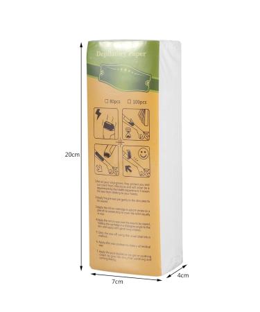 KENANLAN 100 Sheets Depilatory Wax Strips for Hair Removal - Leg Arm & Armpit - High Quality Fleece Paper for Efficient Epilation - Buy Online on GoSupps.com