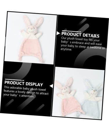 Toyvian 16 Pcs Organic Bunny Stuffed Animals for Babies - Lovey Blanket Rabbit Soother Towel, Assorted Colors, 28x10cm, Pack of 8 - Buy Online on GoSupps.com