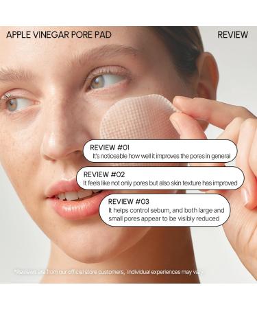 Parnell Apple Vinegar Pore Pads - AHA & Ursolic Acid for Oily Skin Deep Cleansing Biodegradable Pads (60 Pads - Buy Online on GoSupps.com