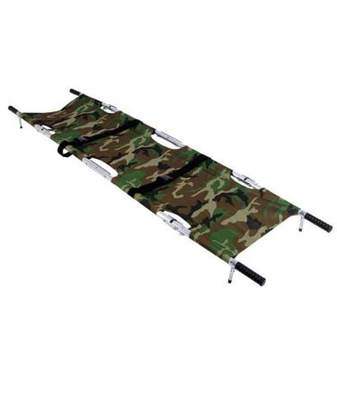Medical Stretcher Portable Aluminum Foldable Emergency Rescue Flat Four Fold Stretcher with Carrying Case