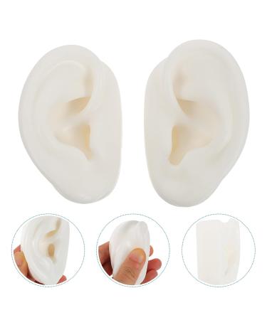 POPETPOP 2 Pairs Artificial Ears - Fake Ear Models for Piercing Practice & Jewelry Display | Soft Ear Studs for Kids & Earmuffs - Buy Online on GoSupps.com