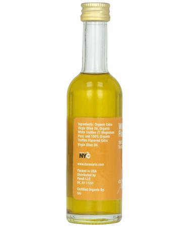 Da Rosario 100% Organic White Truffle Flavored Olive Oil - 1.76oz Glass Bottle - Buy Online on GoSupps.com