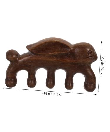 Gogogmy Green Sandalwood Massage Comb - Portable Antistatic Wooden Scalp Ridge Tool for Head Massage & Hair Care - Buy Online on GoSupps.com