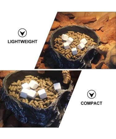POPETPOP 12pcs Fish Tank Calcium Stone | Natural Calcium Mineral for Reptiles | Molar Cube Calcium Supplement Grinding Rock Block | White - Buy Online on GoSupps.com