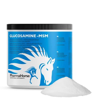 PharmaHorse Glucosamine & MSM | Horse Joint | Horse Supplement | No Sugar Added | 100% Pure Glucosamine Sulphate | No Doping | 500g