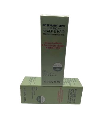 Rosemary Mint Strengthening Oil - Biotin Infused for Longer Healthier Hair | 2-Pack - Buy Online on GoSupps.com