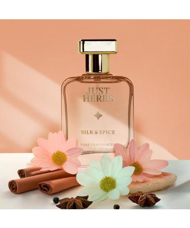 Ju.st He.rbs Energising Silk & Spice Perfume for Men 50 ml | Long Lasting Mens Body Spray Pure Fragrance Eau Da Parfum - 50 ml - Buy Online on GoSupps.com