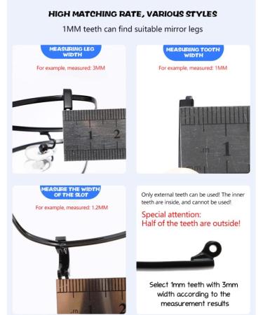 Buy Iplusmile Universal Glasses Legs & Repair Parts | Sunglasses Bracket Screws & Nasal Pads for Men & Women - Buy Online on GoSupps.com