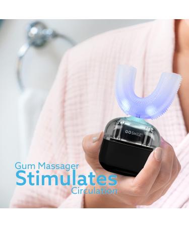 GO SMILE Pro Oral Care Set - 4 Piece Deep Cleaning Accessories | Nylon Toothbrush Silicone Tongue Scraper Interdental Brush & Gum Massager - Buy Online on GoSupps.com