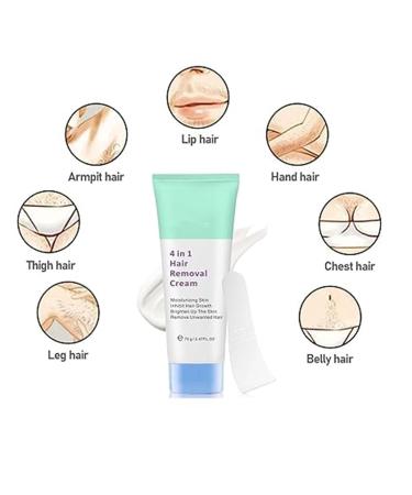 Nijiesengeng Glowcode 4 in 1 Hair Removal Cream Moisturizing & Soothing Body Hair Removal for Women | Crema Depiladora que Hidrata y Aclara la Piel (1PC) - Buy Online on GoSupps.com