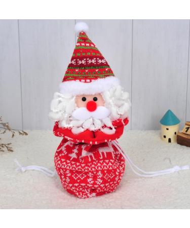 LABRIMP 1pc Storage Bag Portable Kids Child Christmas Candy Hanging Claus Santa Adorable Bags Ornament - Buy Online on GoSupps.com