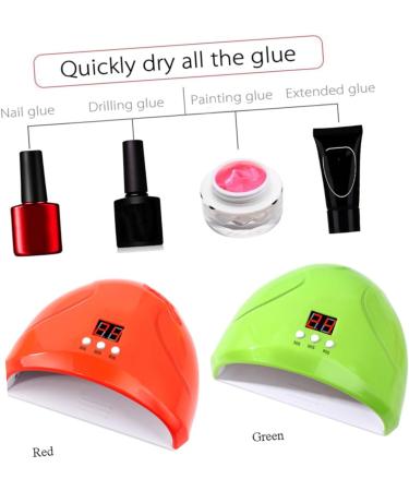 Healeved 2pcs 12 Nail Dryer Nail Art Tools Accessories Gel Nail Curing Gel LED Dryer Manicure Tool Nail Polish Dryer Nail Gel Polish Curing Machine Grill - Buy Online on GoSupps.com