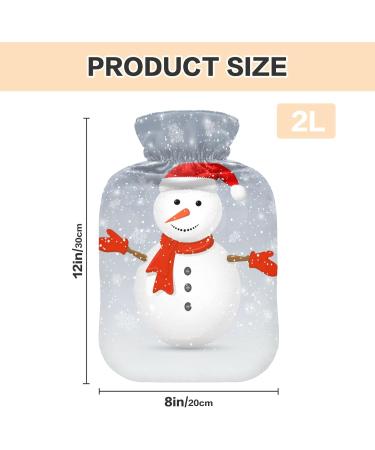 Mnsruu 2L Christmas Hot Water Bottle - Snowman Design | Perfect Gift for Women & Kids - Buy Online on GoSupps.com