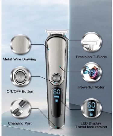 Professional Hair Clippers for Men | Rechargeable Beard & Hair Trimmer Grooming Kit - Electric Shavers & Body Groomer - Buy Online on GoSupps.com
