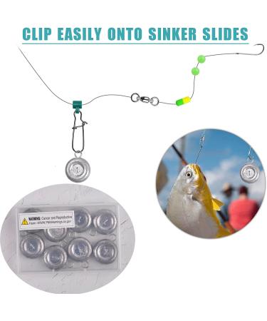 Saltwater Coin Sinkers for Fishing - 1oz to 8oz Sizes - 8pcs Pack - Drifting, Trolling, Catfishing Tackle - Buy Online on GoSupps.com