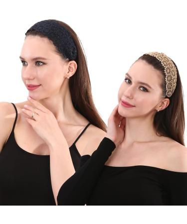 LONEEDY Non-Slip Multicolor Lace Headband Wide-Head Cutout Hard Headbands for Women and Girls (Sun flower) - Buy Online on GoSupps.com