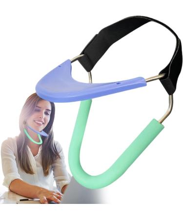 Rianpesn Adjustable Neck Support - Soft Cervical Pillow for Home & Office - Ergonomic Breathable Elastic - Available in Blue & More - Buy Online on GoSupps.com
