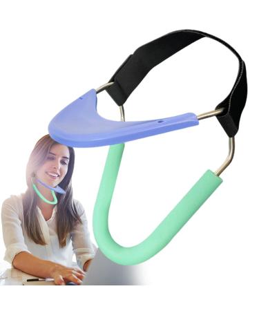 Facynde neck traction device |Highly elastic soft comfortable cervical vertebrae for home use - 2 colors naked breathable adjustable ergonomic for offices classrooms blue