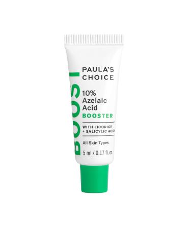Paula's Choice BOOST 10% Azelaic Acid Booster Cream Gel, Licorice Extract & Salicylic Acid, Oil-Free Skin Brightening Serum, 0.17 Ounce - Travel Size 0.17 Fl Oz (Pack of 1)