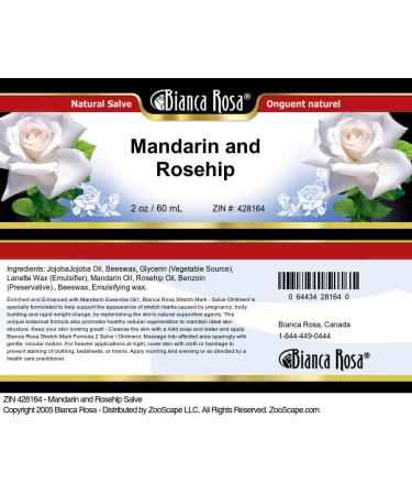 Bianca Rosa Mandarin and Rosehip Salve (2 oz ZIN: 428164) - Buy Online on GoSupps.com