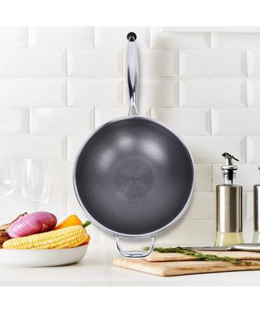 DELURA Stainless Steel Breakfast Pan Cooking Tools Kitchen Supplies Frying Baking Pan Cooking Pot Kitchen Utensils Cookware 32cm - Buy Online on GoSupps.com