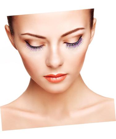 Angoily 30 Pairs Diamond False Eyelashes Eyelash Kit Eyelashes Kit Eyeliner Sticker Reusable Lashes Fake Lashes Party Cosplay Lashes Clothing Chemical Fiber Hard Stem Fluffy Miss Purple - Buy Online on GoSupps.com