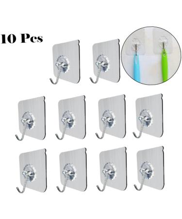 Alipis 10pcs Ceiling Hooks Wall Hooks Sticky Hangers Adhesive Hooks Sticky Hook Nail Coat Hanger medium As Shown - Buy Online on GoSupps.com