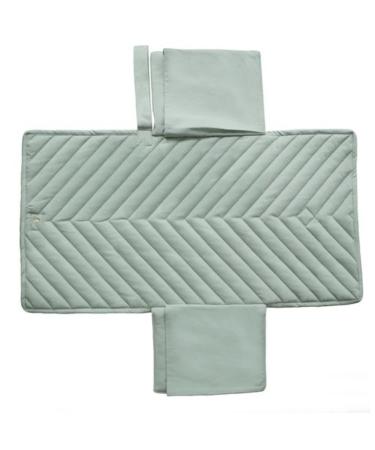 Mushie portable diaper pad for on the goWashable changing pad for babies & toddlers |100% organic cotton |Breathable reusable & waterproof |Roman Green - Buy Online on GoSupps.com