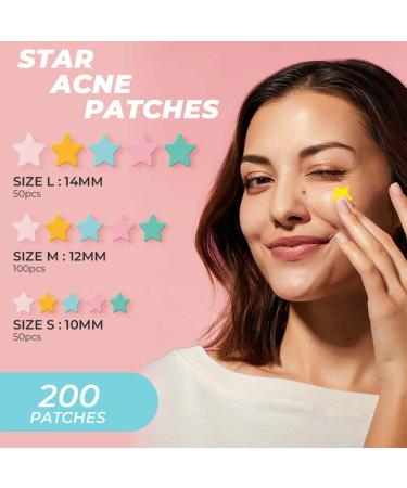 Buy Colorful Hydrocolloid Pimple Patches for Face | Star Acne Stickers in Small Medium Large | Salicylic Blemish Treatment - Buy Online on GoSupps.com