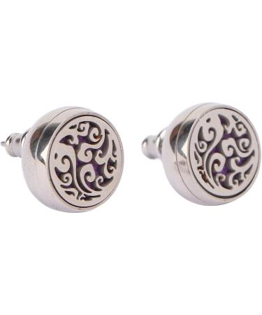 Essential Oil Diffuser Stud Earrings | Mini Aromatherapy Jewelry for Women | Unique Gift Ideas (EH290-5 - Buy Online on GoSupps.com