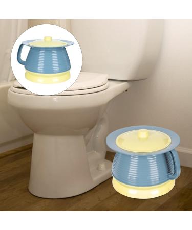 Chamber Pot Potty Urinals with Lid Portable Elderly Bedpan Toilet Urine Bucket for Disabled Women Men Patient Indoor Outdoor Home Travel Assorted Color - Buy Online on GoSupps.com