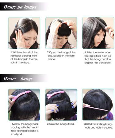 Clip in Hair Bangs Fringe Bangs Hair Extensions Straight Bangs with Temple Hairpieces Accessories Thick Full Neat Front Bangs Hair Piece Ash Blonde mix Bleach Blonde - Buy Online on GoSupps.com