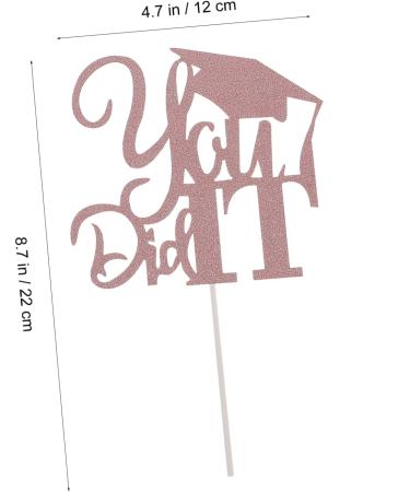 COOLHIYA 10pcs 2021 Graduation Cake Arrangement Graduation Party Supplies Glitter Graduation Pick Class of 2021 Graduation Cupcake Topper High School Grad Trencher Cap Cover Paper Food Golden 13x13.5cm - Buy Online on GoSupps.com