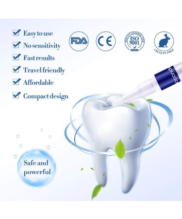 3PC Tooth Whitening Pen Kit - Effective Bleaching & Stain Removal (Peroxide-Free) for Whiter Teeth - Buy Online on GoSupps.com