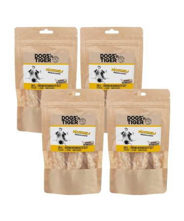 Dogs'n Tiger 100% Meat Dog Treats Species-specific dog treats without sugar grains or artificial flavors Well tolerated (Chicken Breast Fillet Pieces)