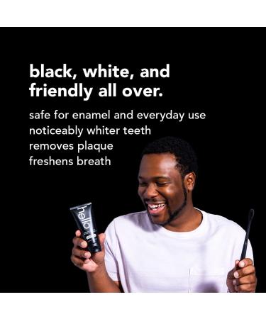 Hello Activated Charcoal Toothpaste - Fluoride & Whitening, Fresh Mint, Vegan, Gluten-Free, 3 Pack - Buy Online on GoSupps.com