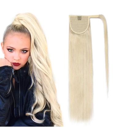 SEGO Ponytail Ponytail Hairpiece Real Hair Braid Extensions Hair Extension Clip in Pony Remy Hair Piece 50.8 cm (95 g)