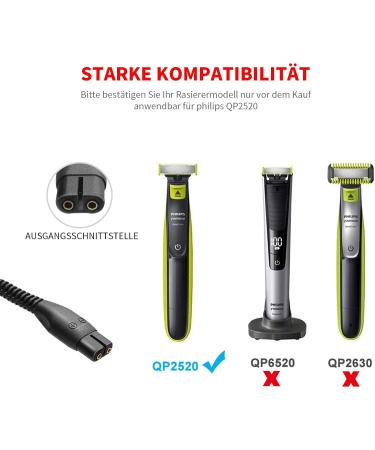 Buy MEROM 4.3V USB Power Cable for Philips OneBlade Shaver QP2520/20 QP2520/30 QP2520/64 - International Shipping Available - Buy Online on GoSupps.com