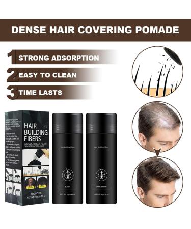 Hair Building Fibers & Waterproof Eyebrow Contour Stick - Thickening Powder for Thinning Hair - Dark Brown (0.99 oz) - Ideal for Men & Women - Buy Online on GoSupps.com