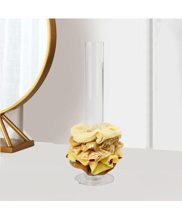 Clear Acrylic Scrunchie Holder Stand - Hair Tie Organizer for Teen Girls - 11 inch - Perfect Gift Idea - Buy Online on GoSupps.com