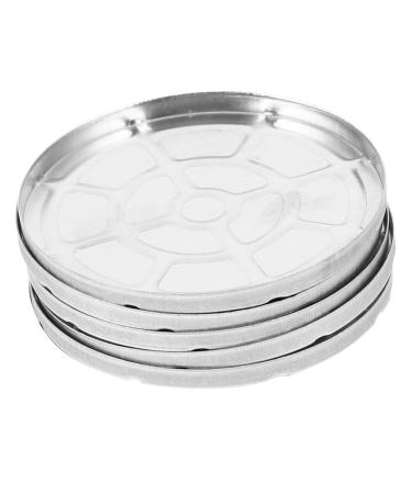 Ipetboom 5pcs Empty Round Metal Tin Palette Pans Round Metal Pans Cosmetic Eyeshadow Pans for Eyeshadow Palette Magnetic Makeup Palette 55 mm Diameter