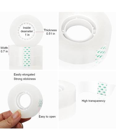 Transparent Tape  16 Rolls Clear Tape Refills for Dispensers  3/4'' x 1800''  Inviseble Tape  All Purpose Transparent Glossy Tape  Gift Wrapping Tape  Suitable for Office  Home  School - Buy Online on GoSupps.com