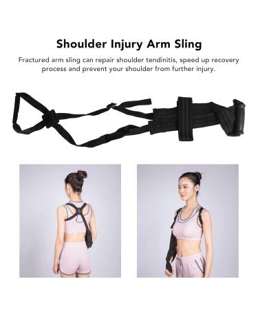 YUYTE Shoulder Immobilizer - Fractured Arm Support Sling for Quick Recovery | Black Arm Stabilizer Strap - Buy Online on GoSupps.com