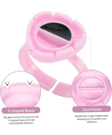 VALICLUD 100pi ces Godet Annulaire pour Pigments Godets pour Extensions de Cils Pigments pour Greffes de Cils Rose - Buy Online on GoSupps.com