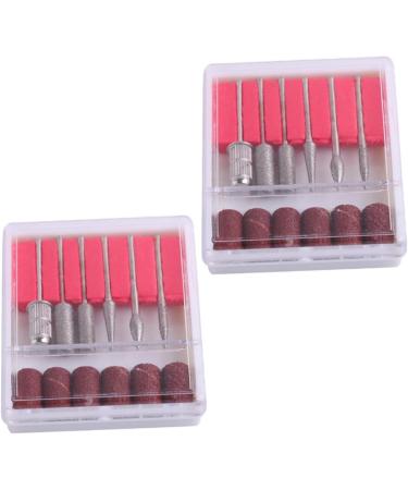minkissy 2 Sets kit de u as de gel cleaning tools nail tools Manicure Sanding Bands nail dip kits nail bit manicure drill bits nail drill tool nail grinding head Corundum sand sheet gravel 7x6x2cm Assorted Color - Buy Online on GoSupps.com
