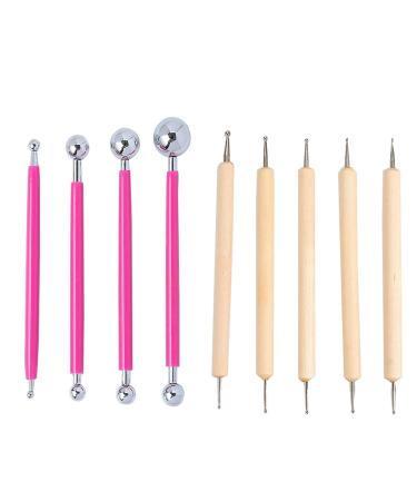 9pcs Nail Art Tools Set - Portable Nail Pens & Dotting Tools for Fashionable Manicures | International Shipping Available - Buy Online on GoSupps.com