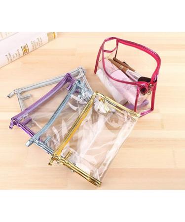 QKURT 5 Pack Waterproof Cosmetic Bags | Clear Makeup Pouch for Travel & Bathroom | Portable PVC Organizers - Buy Online on GoSupps.com