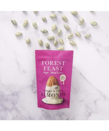  Forest Feast FOREST FEAST Cookies and Cream Delicious Chocolate Almonds Snacks & Natural Fibers Vegetarian 8 x 120g - Buy Online on GoSupps.com