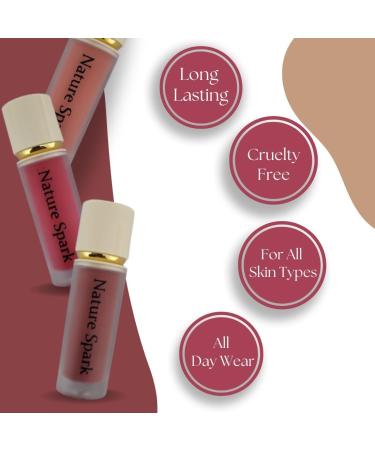 Nature Spark Liquid Blush - Sustainable Natural Vegan & Cruelty-Free Daily Makeup (Cheeky One) - Buy Online on GoSupps.com